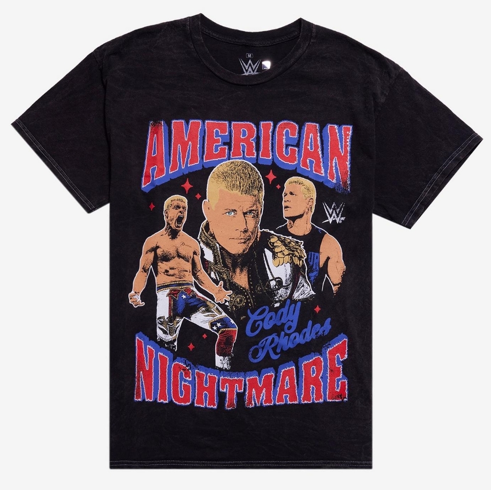 WWE Legends Cody Rhodes American Nightmare T-shirt Wresting Dad Casual Gym Fitne